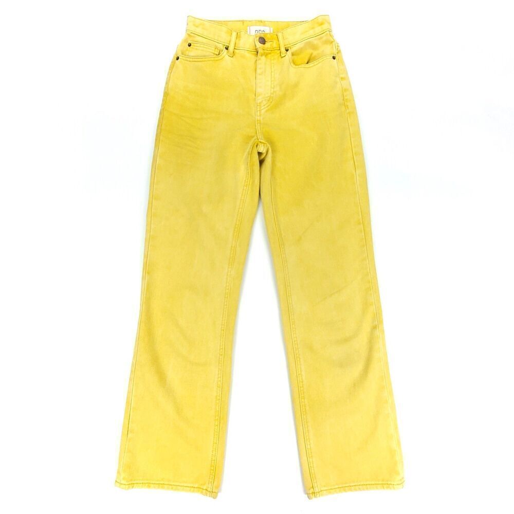 URBAN OUTFITTERS BDG Cowboy Jeans Slouchy Straight Western Yellow Womens 25 x 29